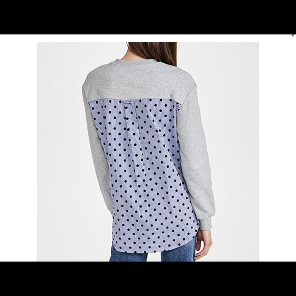 Jason Wu Sweatshirt with Stripe Flocking - Picture 5 of 6